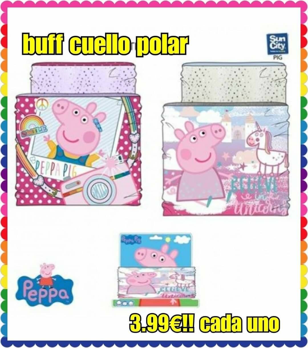 buff cuello peppa pig