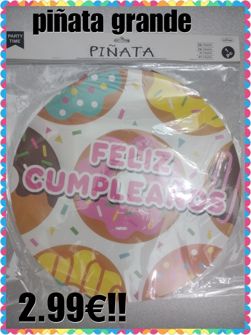 piñata grande feliz cumpleaños