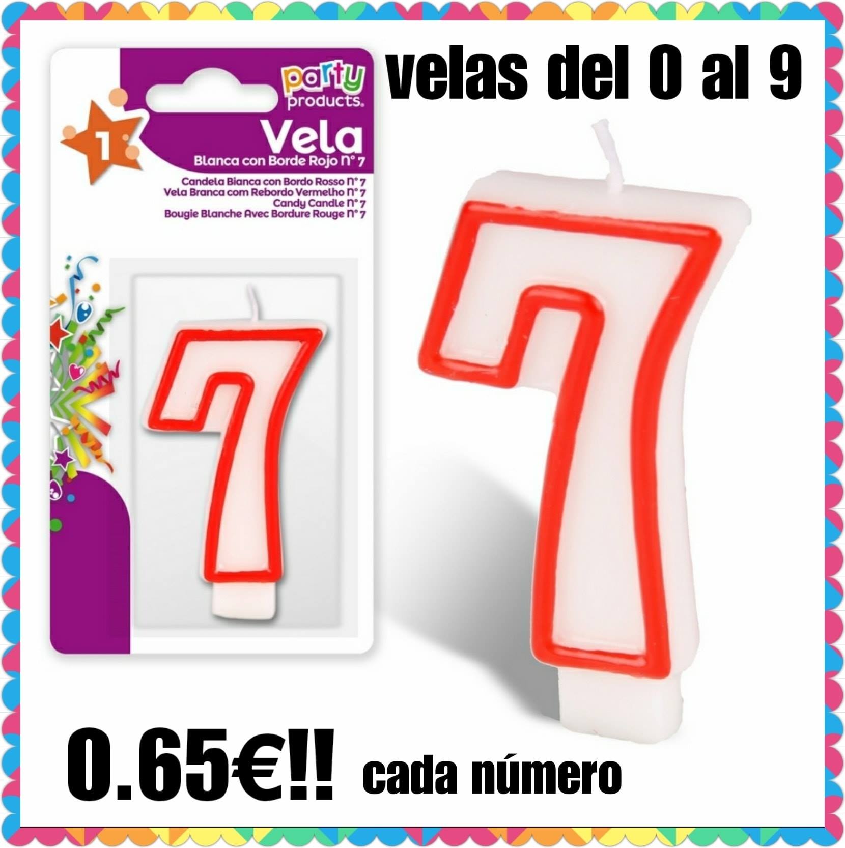 vela para cumpleaños