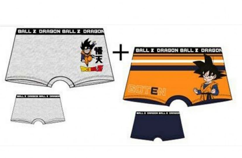 pack 2 calzoncillos boxer dragon ball