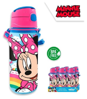 botella cantimplora aluminio con asa minnie