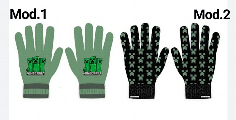 guantes lana minecraft