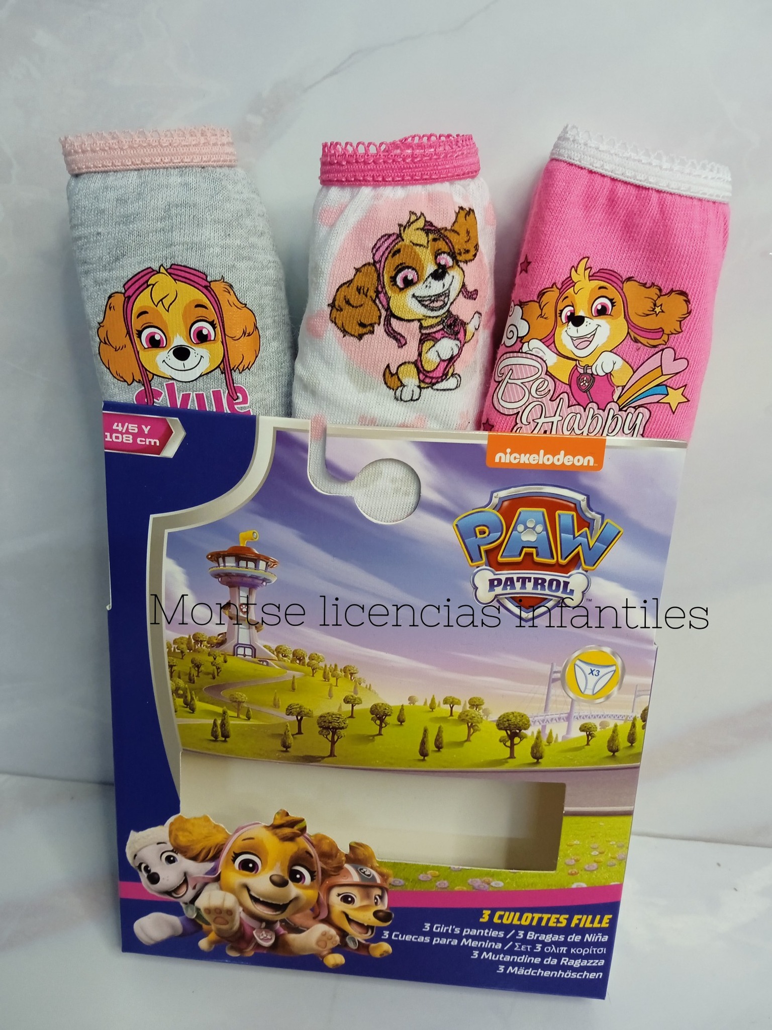 pack 3 braguitas skye everest