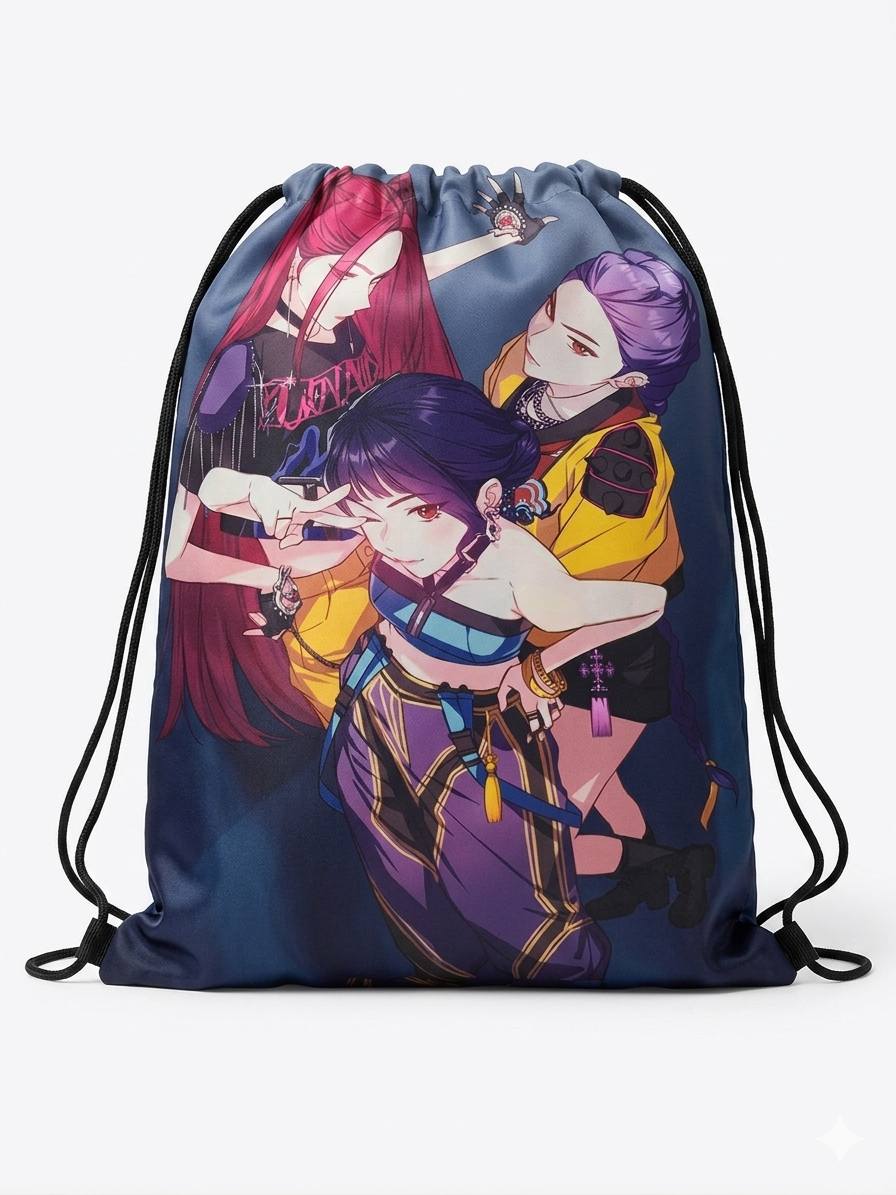 bolsa mochila cuerdas k pop