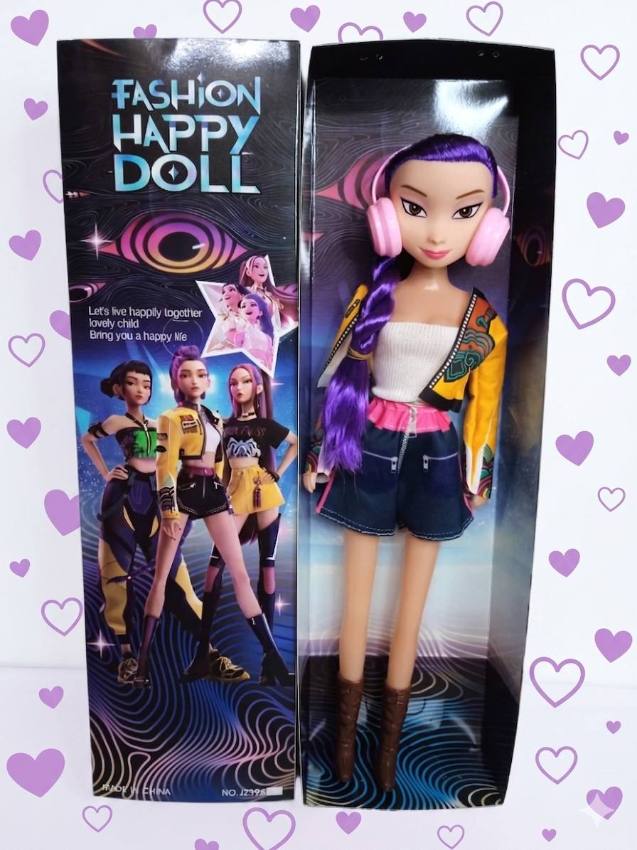 muñeca con musica rumi kpop 40cm.