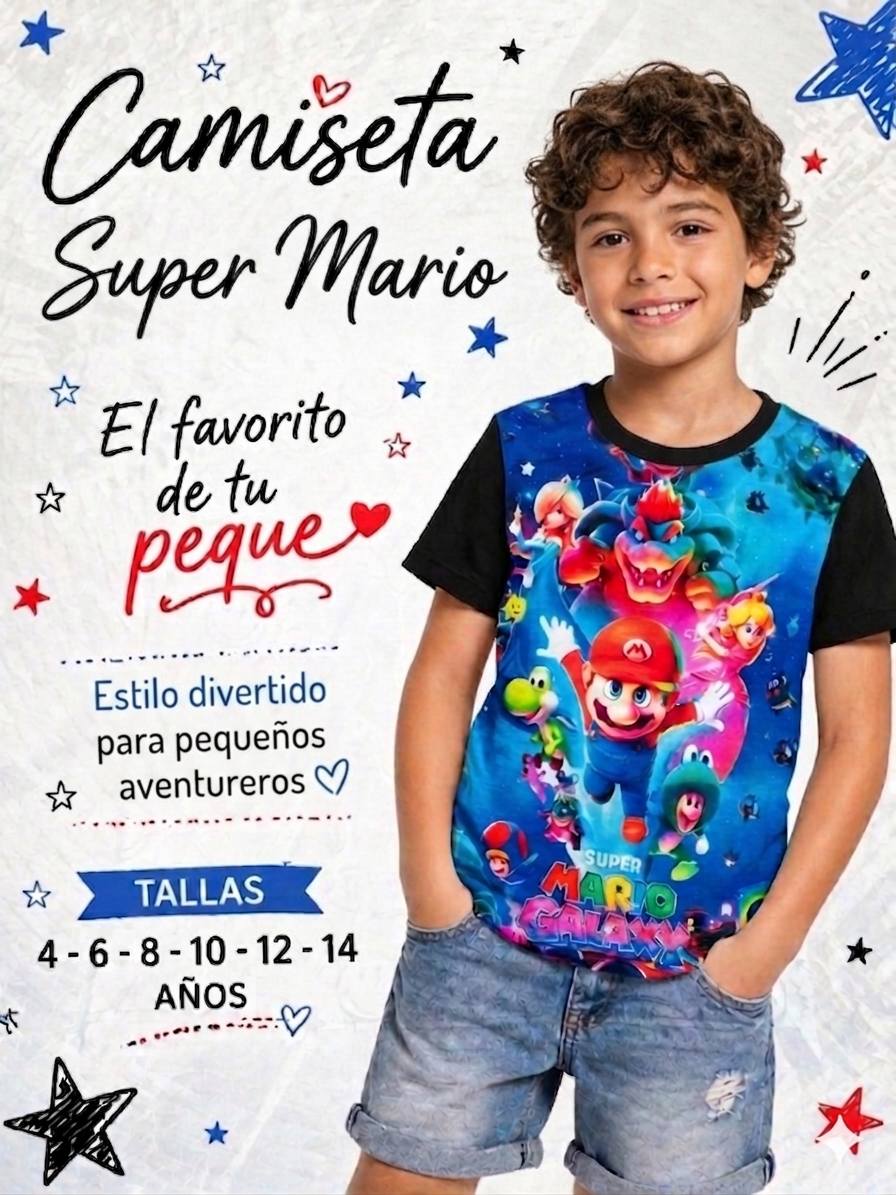 camiseta super mario