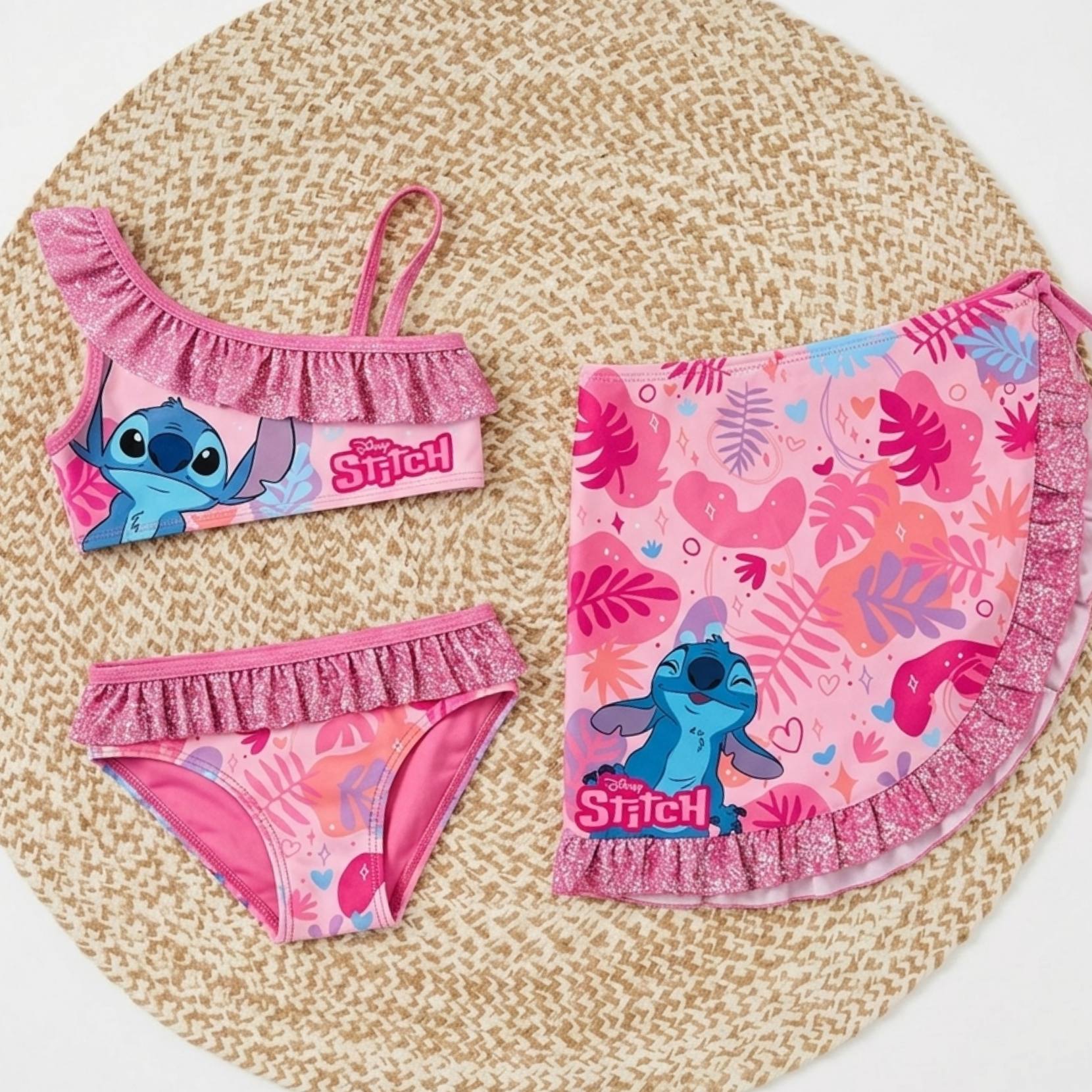 bikini con pareo stitch disney