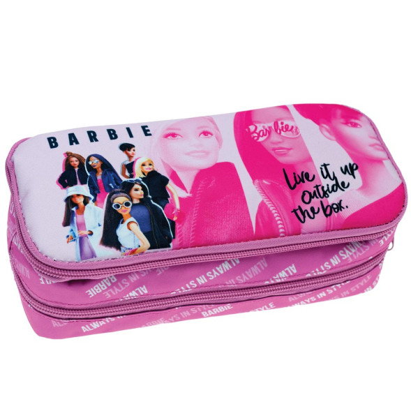 estuche doble barbie