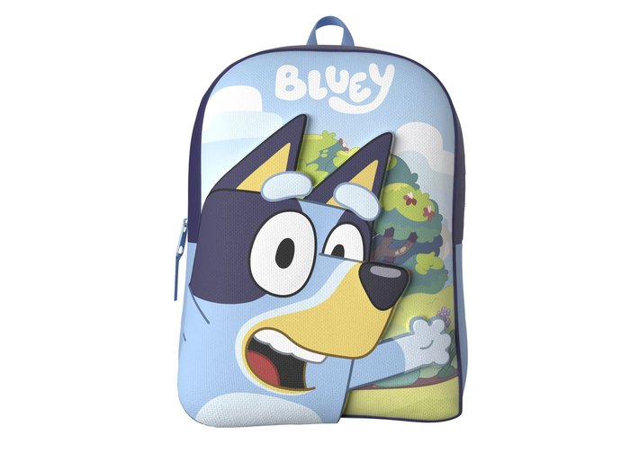 mochila 3D bluey 30cm.