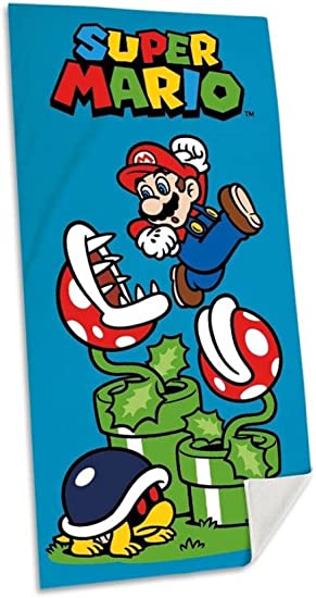 toalla algodon super mario