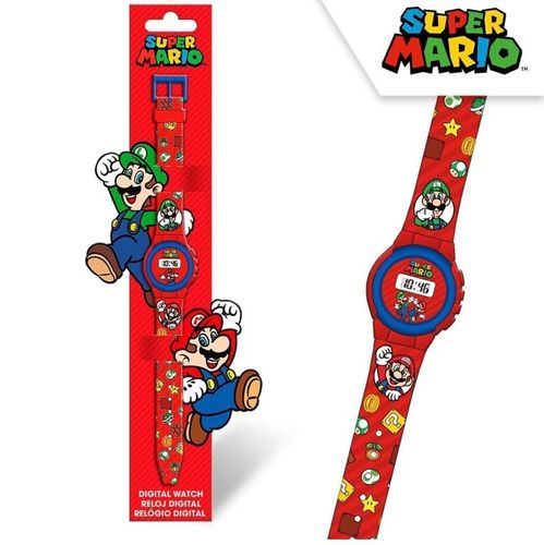 reloj digital super mario