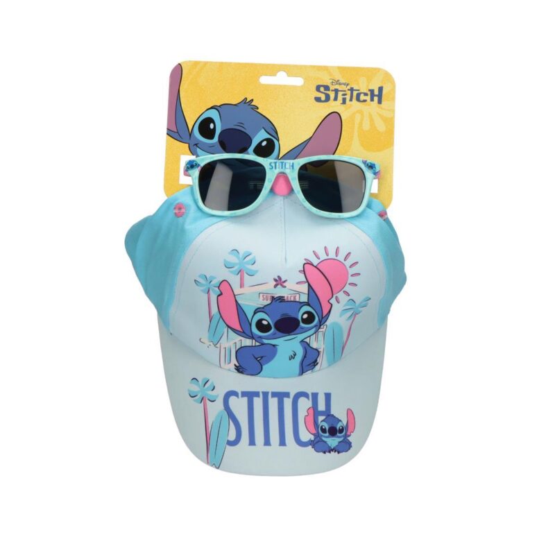 gorra con gafas de sol stitch disney