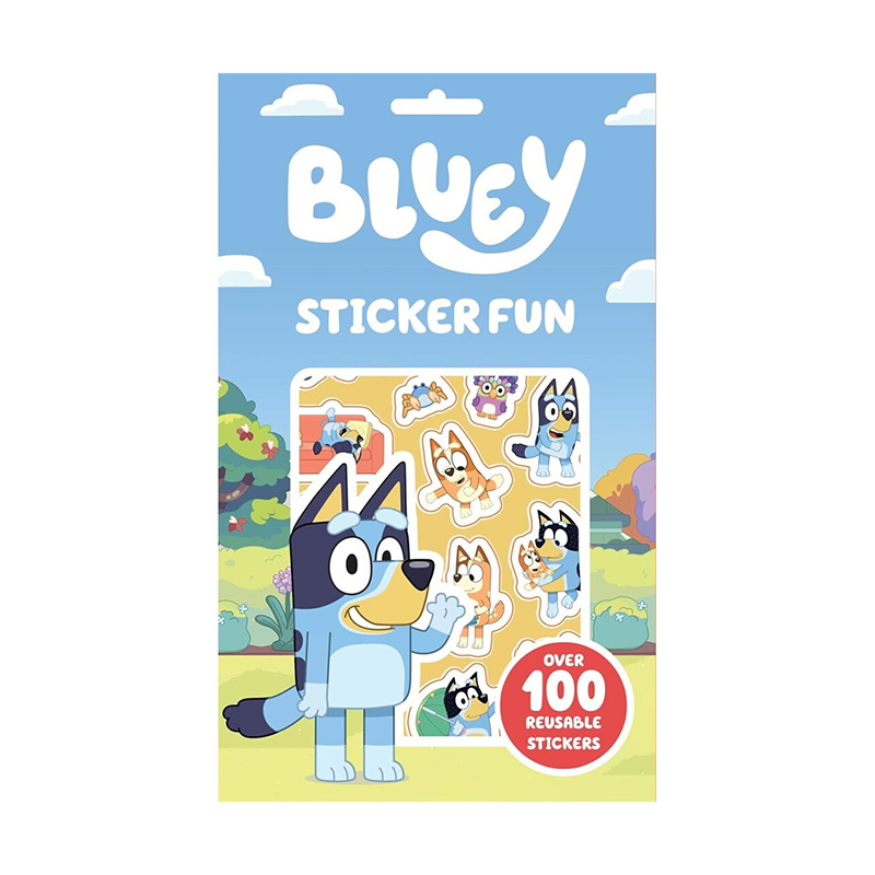 pack 100 stickers bluey
