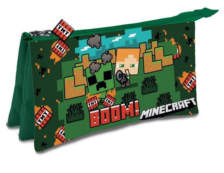 estuche triple minecraft