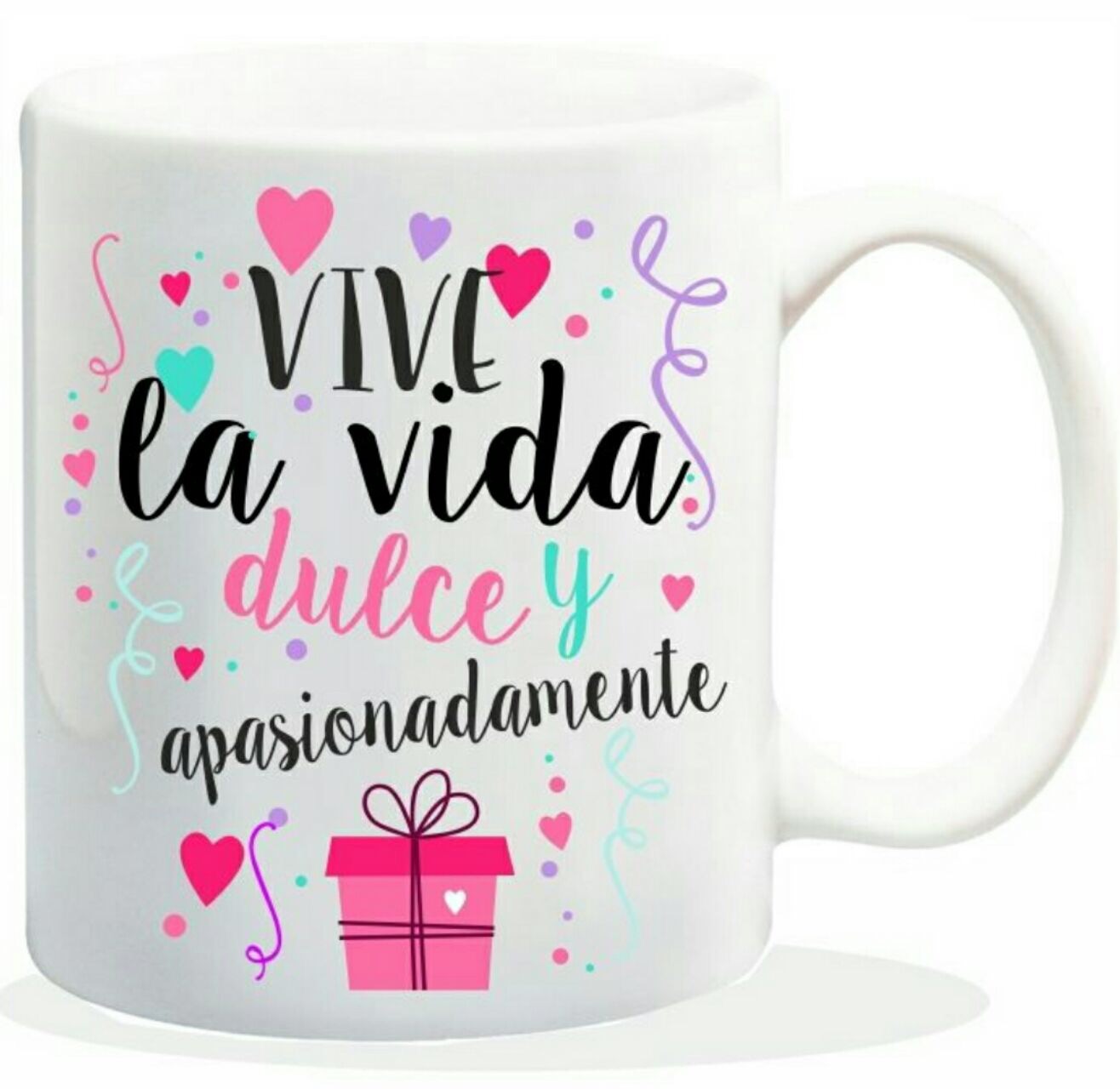 taza con mensaje