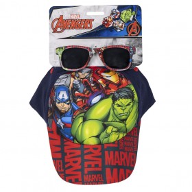 gorra con gafas de sol vengadores/avengers