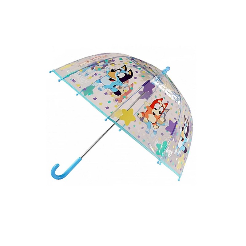 paraguas transparente bluey