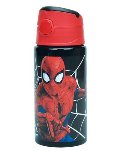 botella aluminio flip spiderman
