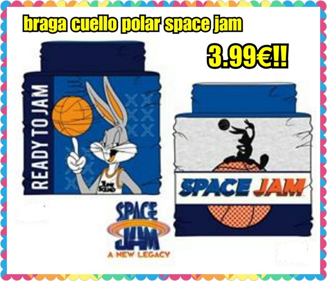 buff braga cuello space jam