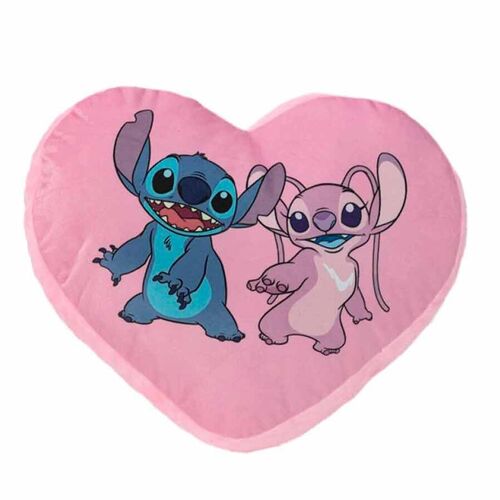 cojin con relleno forma corazon stitch disney