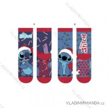 pack 2 pares calcetines antideslizantes stitch navideño