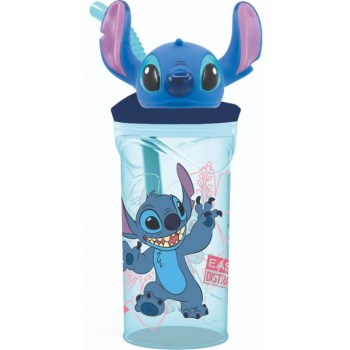 vaso con tapon figura 3D stitch disney