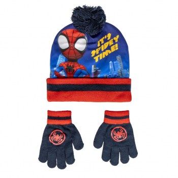gorro+guantes spiderman
