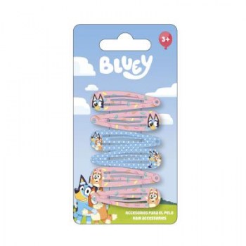 pack 6 clips pelo bluey