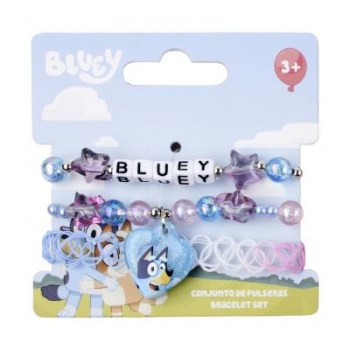 pack 3 pulseras bluey