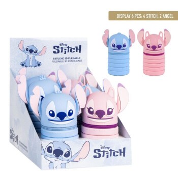 estuche 3D silicons stitch disney