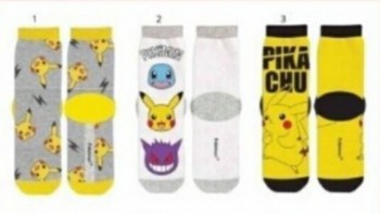 pack 3 calcetines pokemon