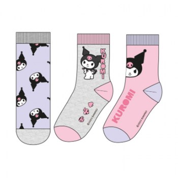 pack 3 pares calcetines kuromi