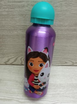 botella cantimplora aluminio gabby dollhouse