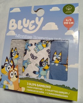 pack 3 calzoncillos slips bluey