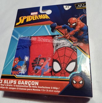 pack 3 calzoncillos spiderman