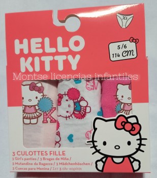 pack 3 braguitas hello kitty