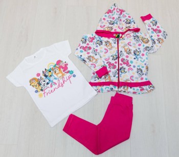 conjunto 3 piezas bluey