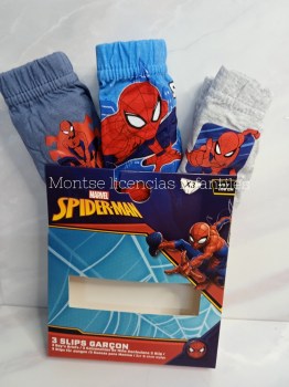 pack 3 calzoncillos slips spiderman