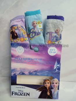 pack 3 braguitas frozen disney