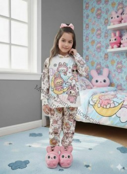 pijama tejido polar labubu