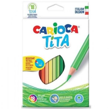 18 lapices de colores carioca