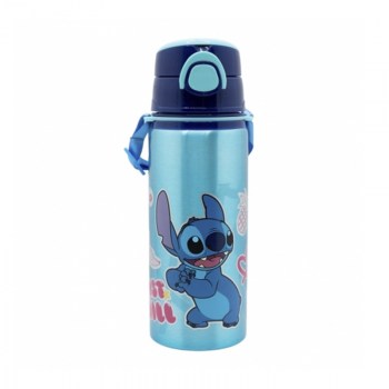 botella aluminio con cuerda stitch disney 730ml-