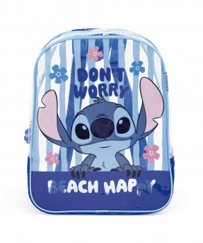 mochila transparente stitch disney 31cm.