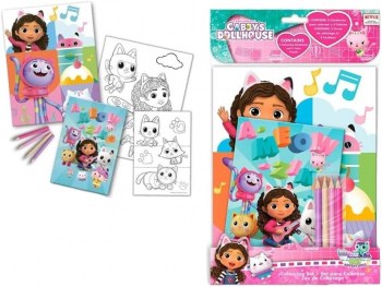 set colorear gabby dollhouse