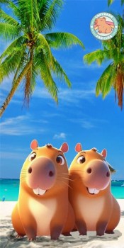 toalla capybara