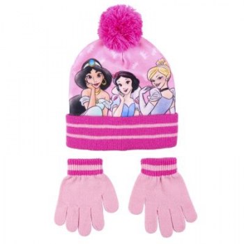 gorro+guantes princesas