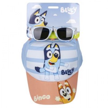 gorra con gafas de sol bluey