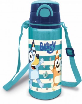 botella aluminio con cuerda bluey