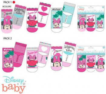 pack 3 calcetines minnie baby