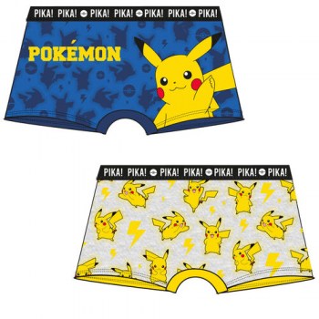 pack 2 calzoncillos boxer pokemon